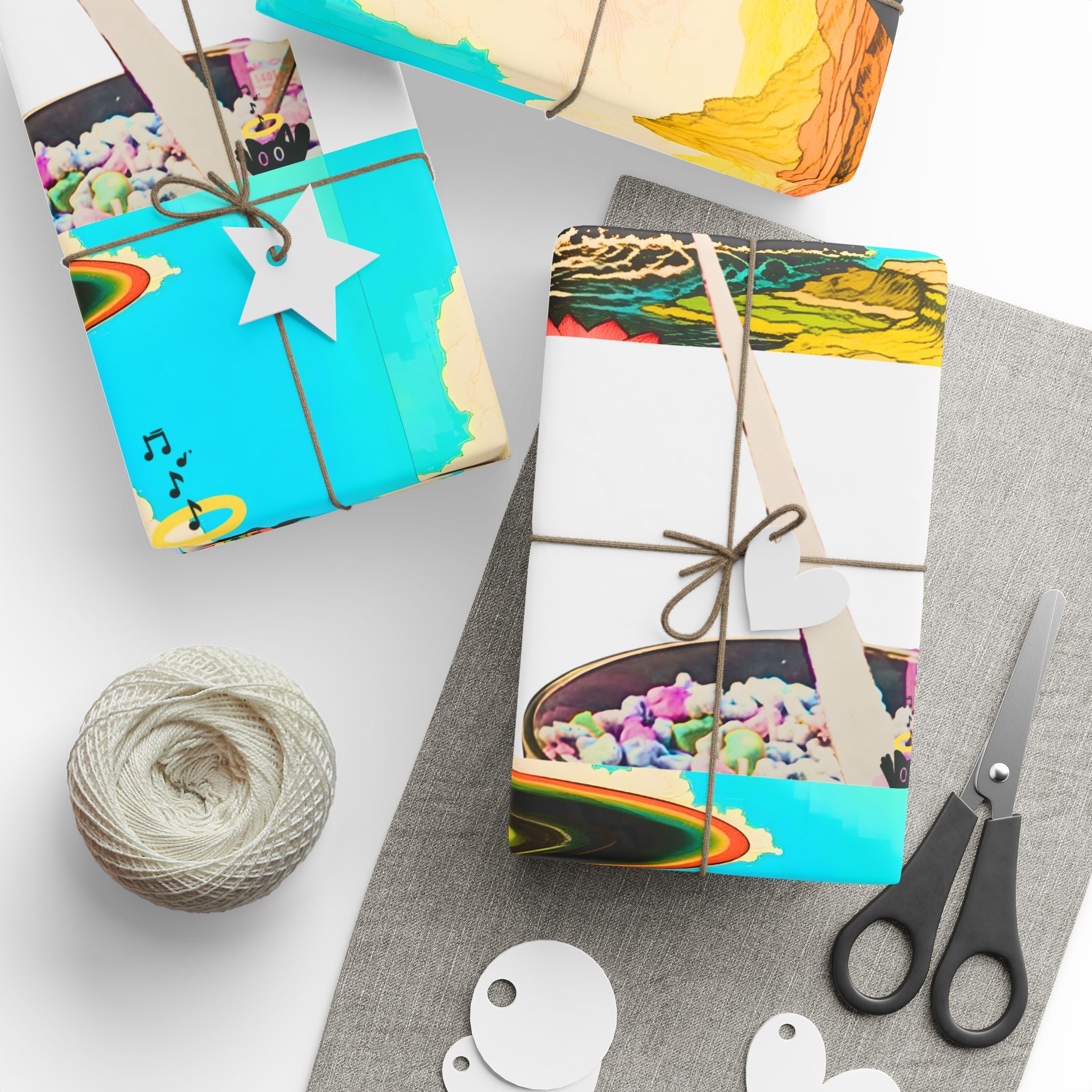 Colorful Artistic Wrapping Paper, Gift Wrap for All Occasions, Unique Paper for Birthdays, Holidays, and Celebrations, Eco-Friendly [...]