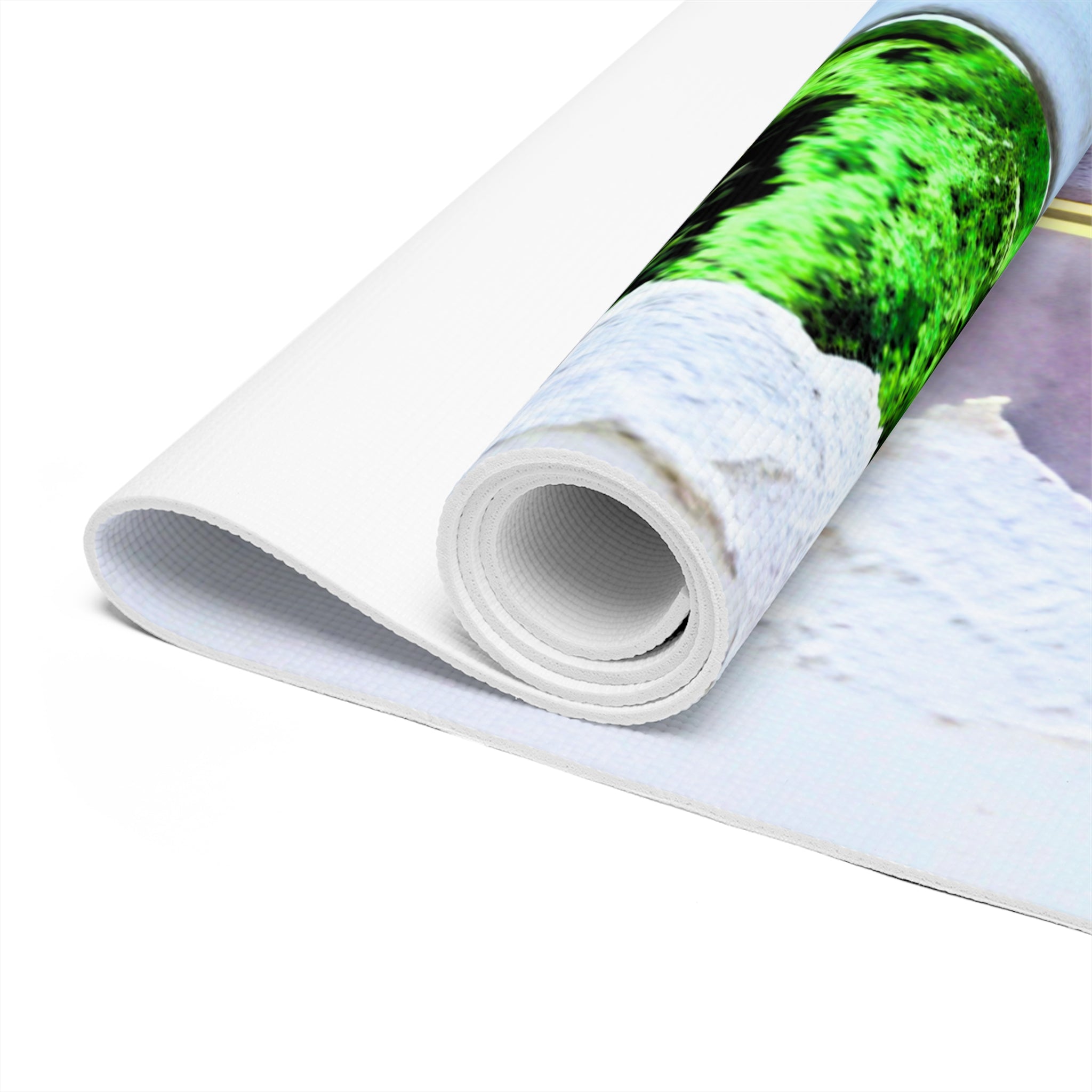 Road to Serenity Foam Yoga Mat, Eco-Friendly Yoga Mat, Home Fitness Mat, Meditation Prop, Gift for Yogis, Inspirational Yoga Mat