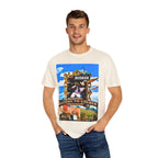 "Welcome to Golden" Exclusive Busker Unisex Garment-Dyed T-shirt, Music Lover Gift, Vintage Style Tee, Festival Wear, Casual Outfit