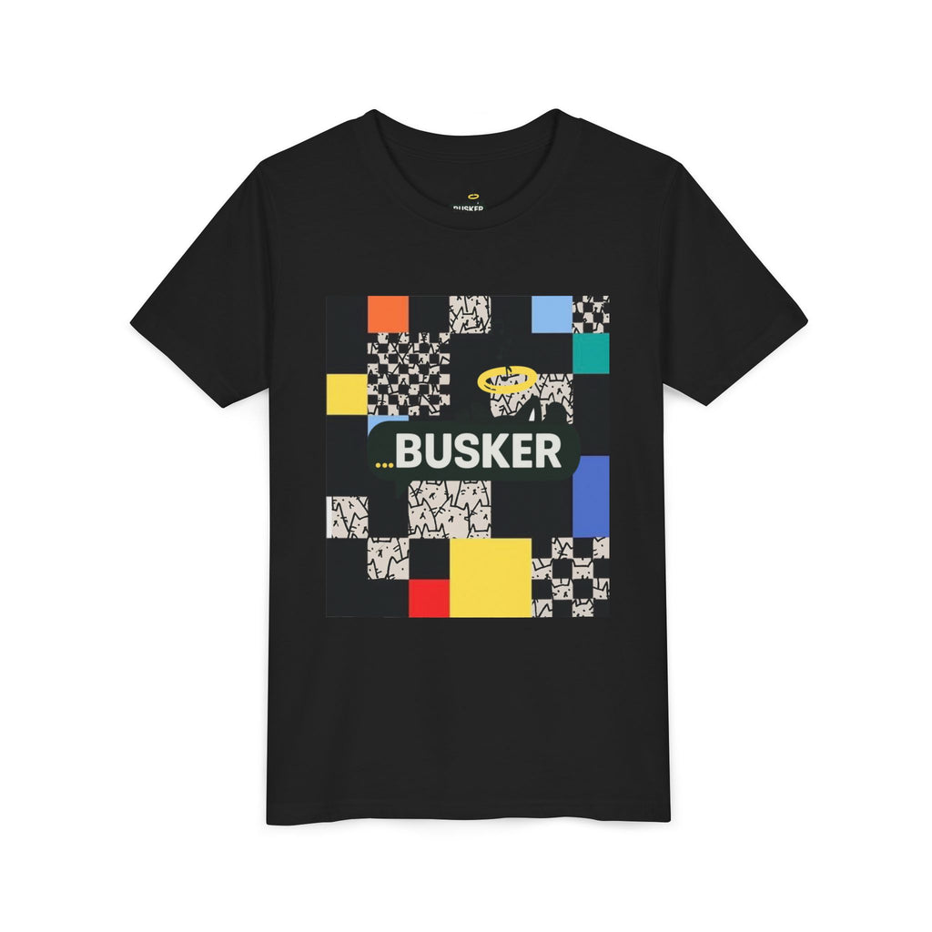 Colorful Youth Short Sleeve Tee - Perfect for Young Creators, Festivals, Birthdays, Casual Wear, Busker Themed Shirt