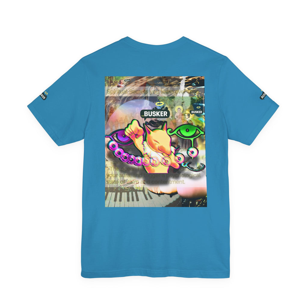 Vibrant Busker Art Tee for Creative Souls