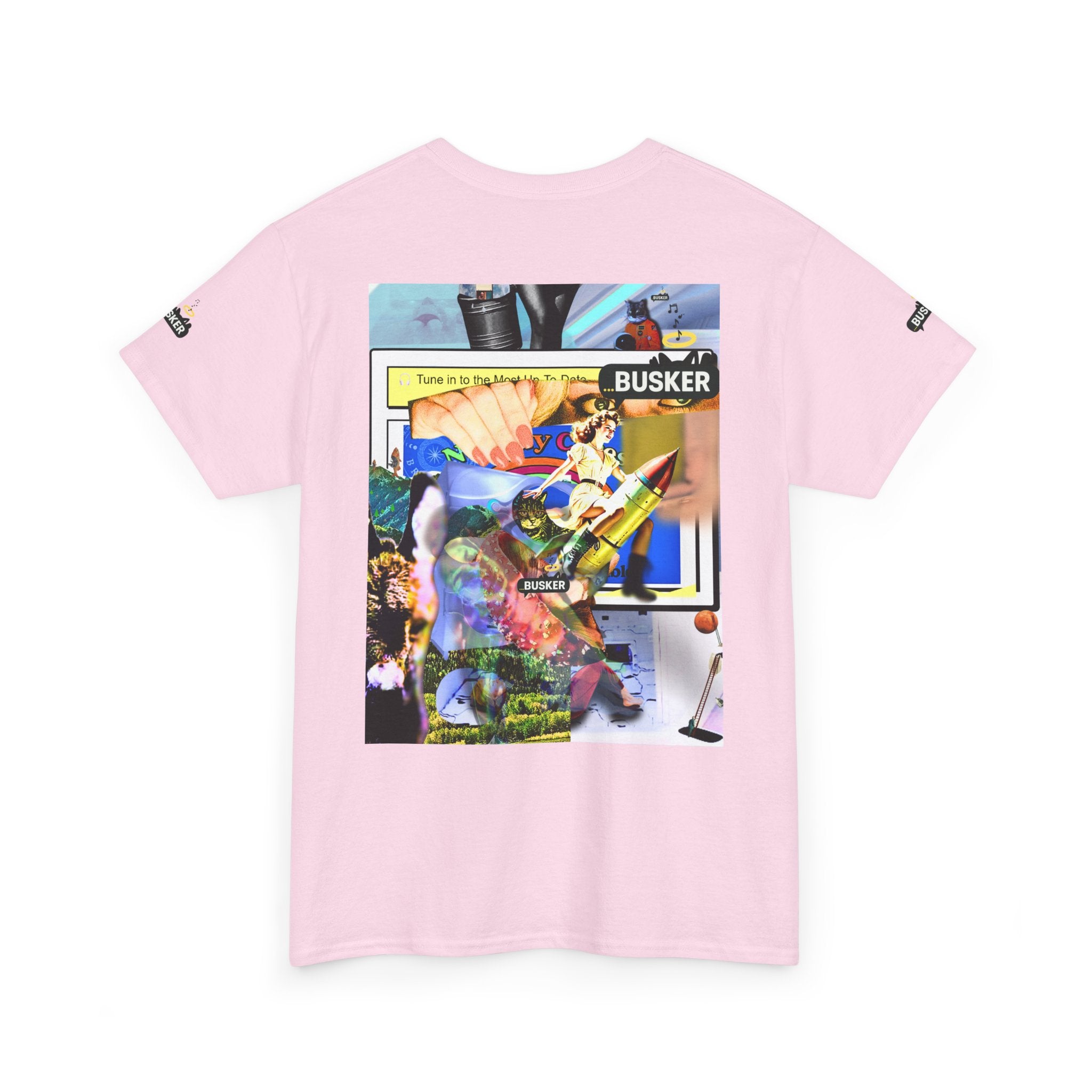 Cool Graphic Unisex Heavy Cotton Tee - 'Busker' Design