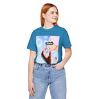 Busker Vibe Unisex Jersey Tee – Colorful Artistic Design for Summer Fun
