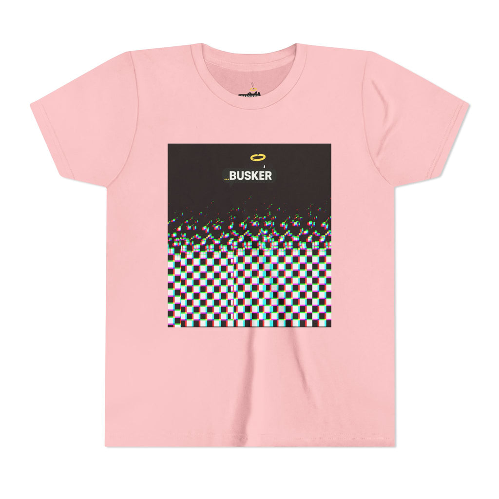 Cool Busker Youth Tee, Street Style Youth T-Shirt, Graphic Tee for Kids, Hipster Summer Shirt, Unique Gift for Young Musicians