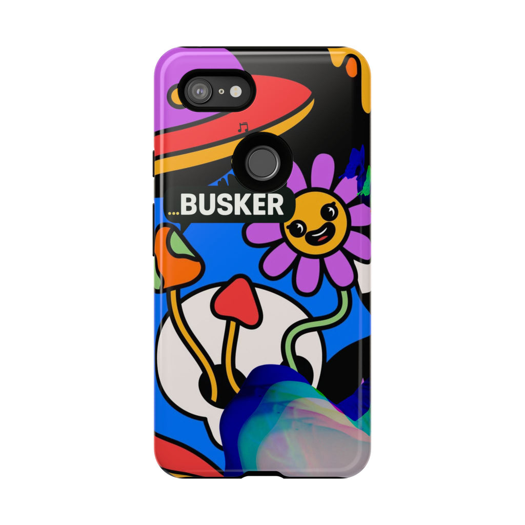 Colorful Phone Case, Cute Phone Accessories, Gift for Music Lovers, Fun Tech Gear, Unique Floral Design Case
