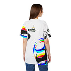 Rainbow Panda Unisex Tee, Fun Graphic T-Shirt for Animal Lovers, Stylish Casual Wear, Perfect Gift for Friends, Summer Fashion