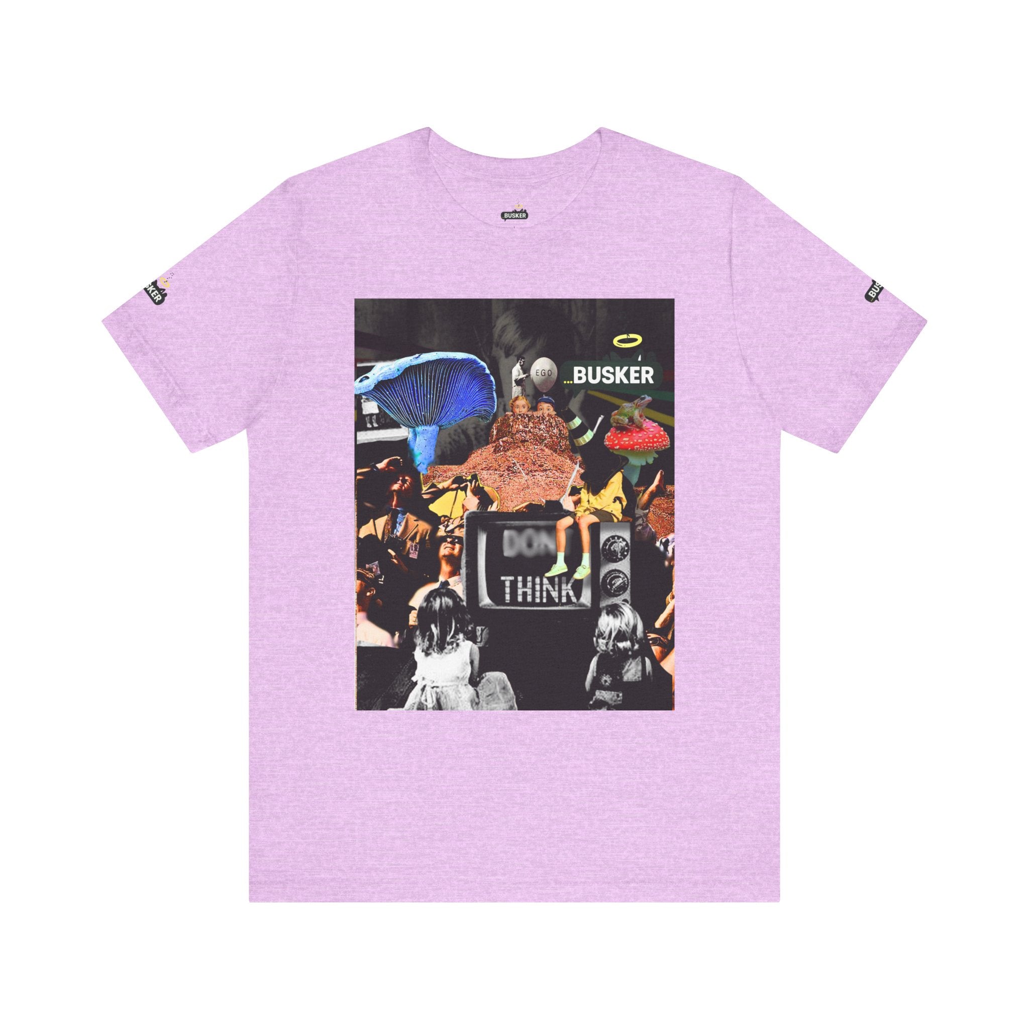 Creative Unisex Graphic Tee - 'I Don't Think' Busker Design