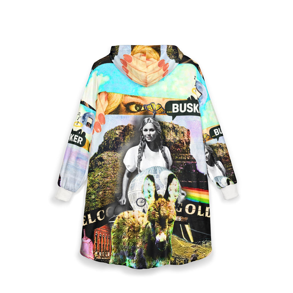 Colorful Unisex Hooded Blanket - Cozy Artful Wear for All Occasions