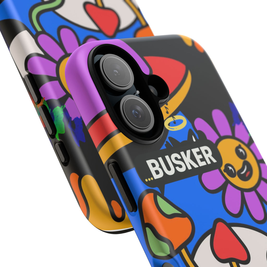 Colorful Phone Case, Cute Phone Accessories, Gift for Music Lovers, Fun Tech Gear, Unique Floral Design Case