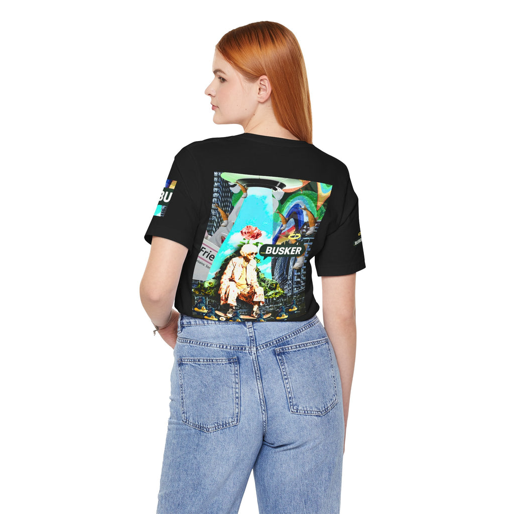 Street Art Busker Tee - Unisex Graphic Short Sleeve Shirt