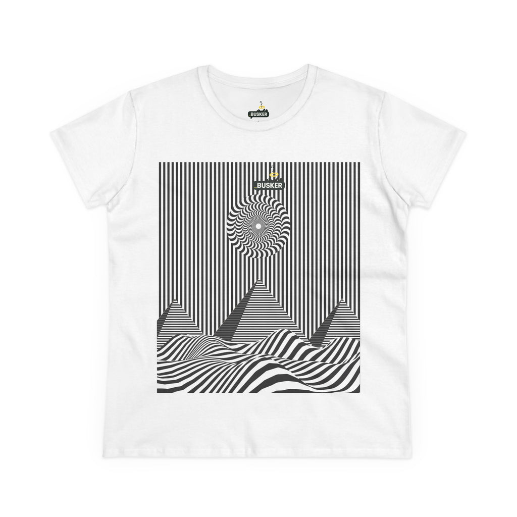 Trippy Graphic Tee for Women, Fun Casual Shirt, Perfect Gift for Music Lovers, Vacation Outfit, Summer Top, Festival Wear