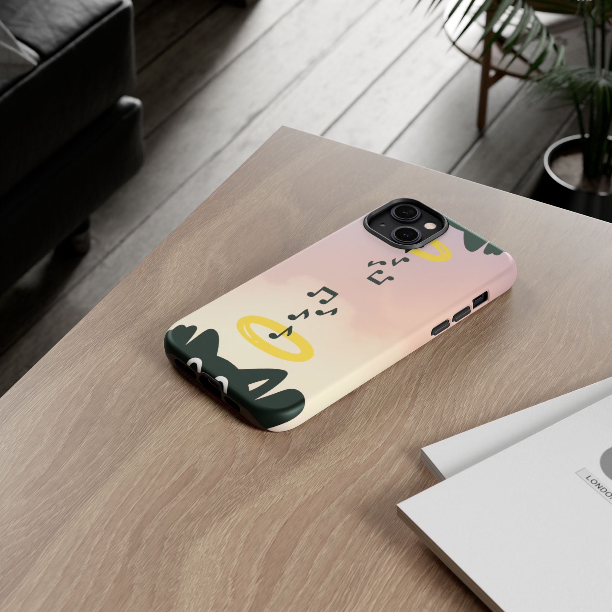 Cute Animal Phone Case, Tough Phone Cover for Pet Lovers, Gifts for Birthdays, Holidays, Music Lovers, Fun Tech Accessories