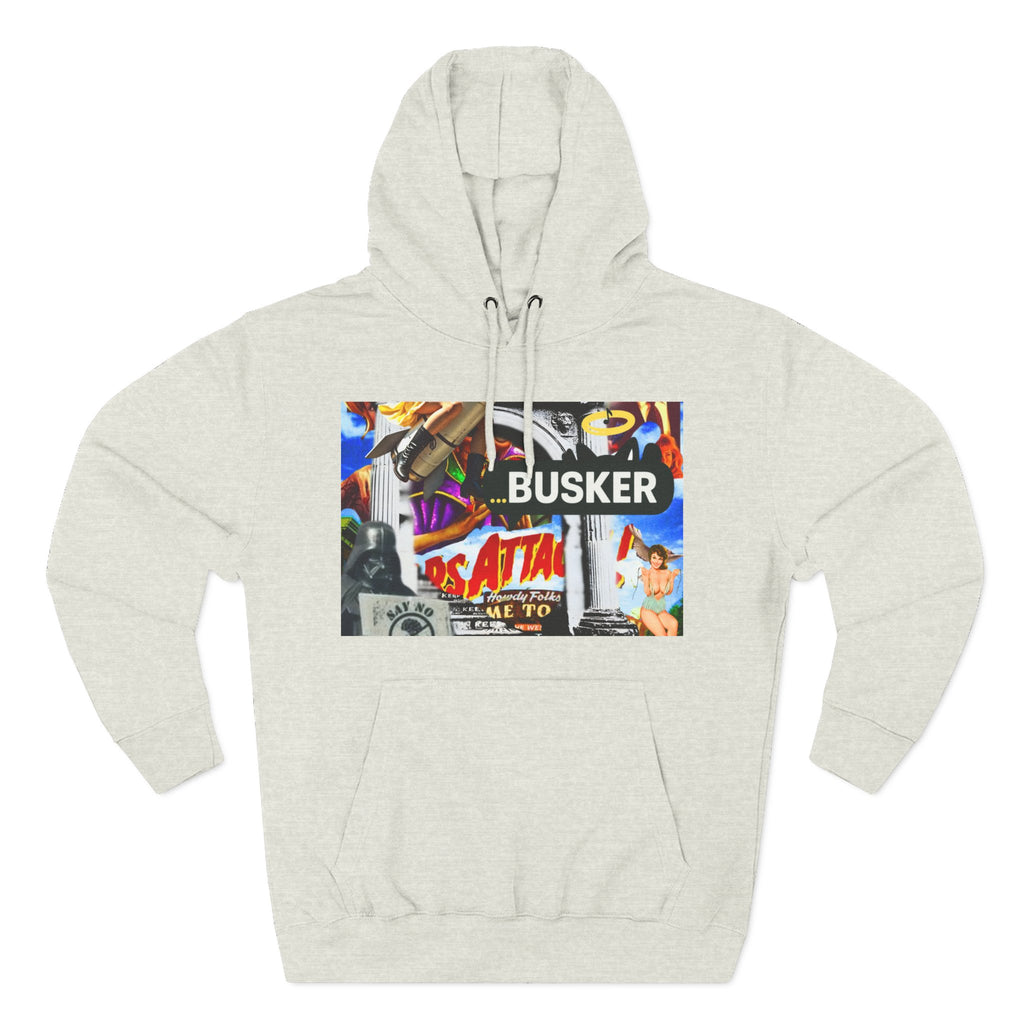 Vintage-Inspired Busker Fleece Hoodie