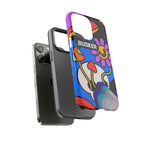 Colorful Phone Case, Cute Phone Accessories, Gift for Music Lovers, Fun Tech Gear, Unique Floral Design Case