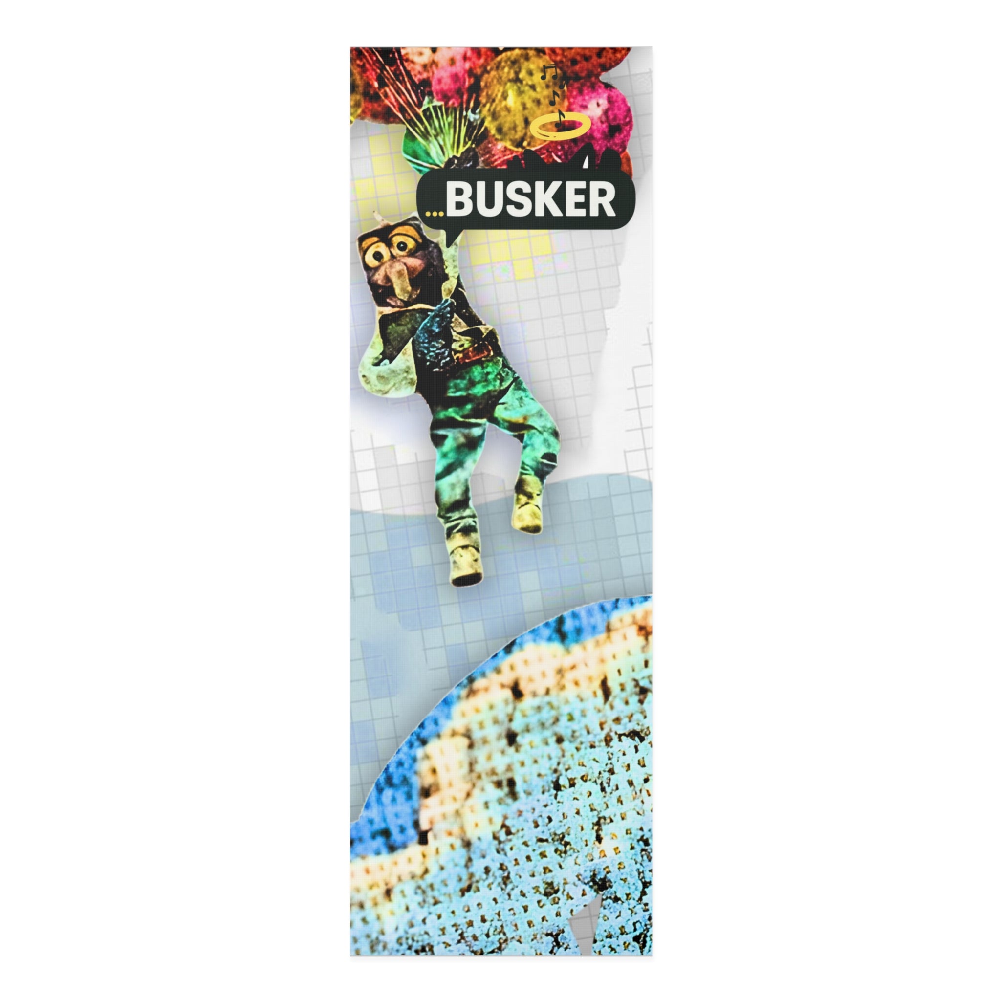 Artistic Foam Yoga Mat with Busker Design