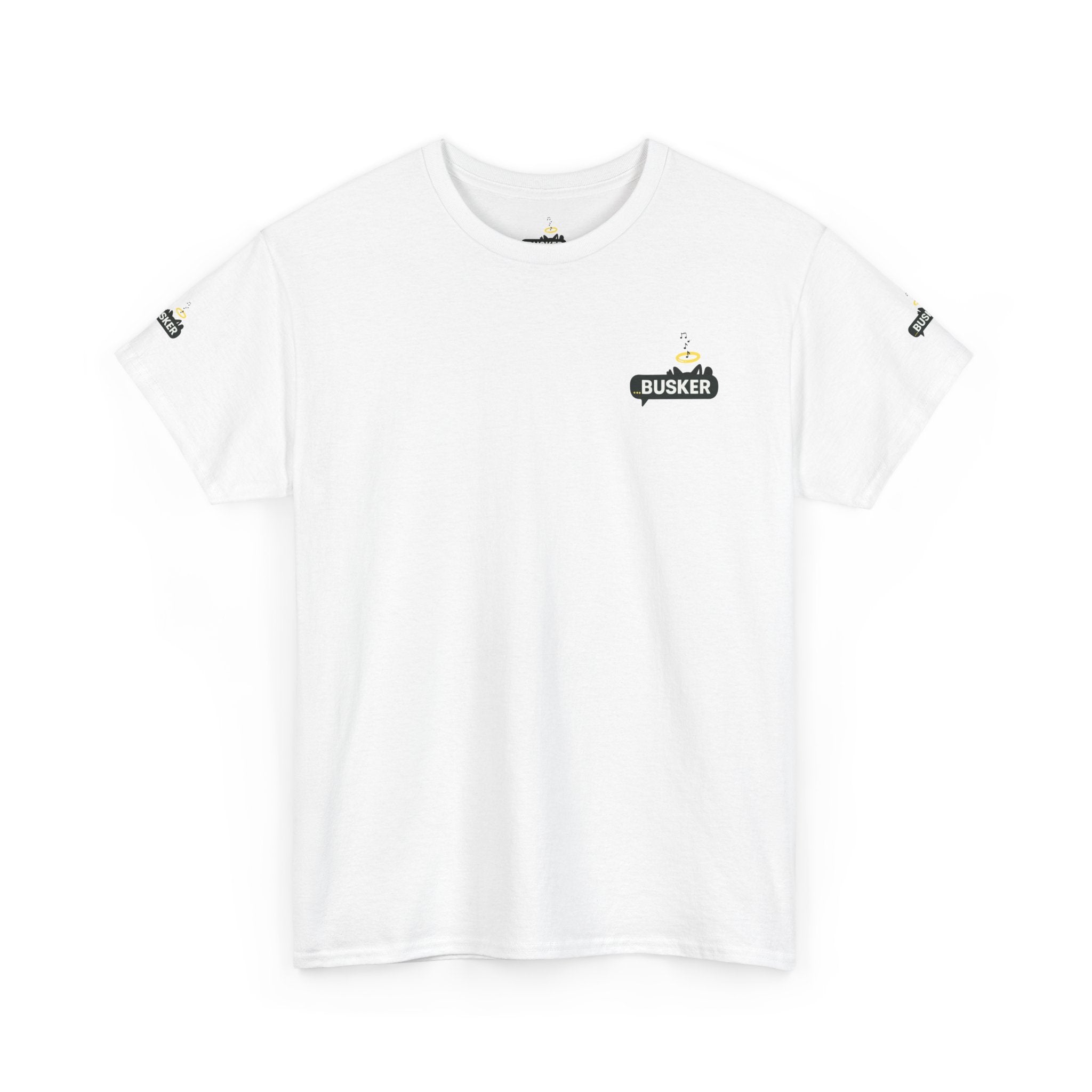 Pixel Art Unisex Heavy Cotton Tee - 'BUSKER' Design