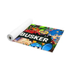 Vibrant Foam Yoga Mat for Fun & Fitness - 'BUSKER' Design