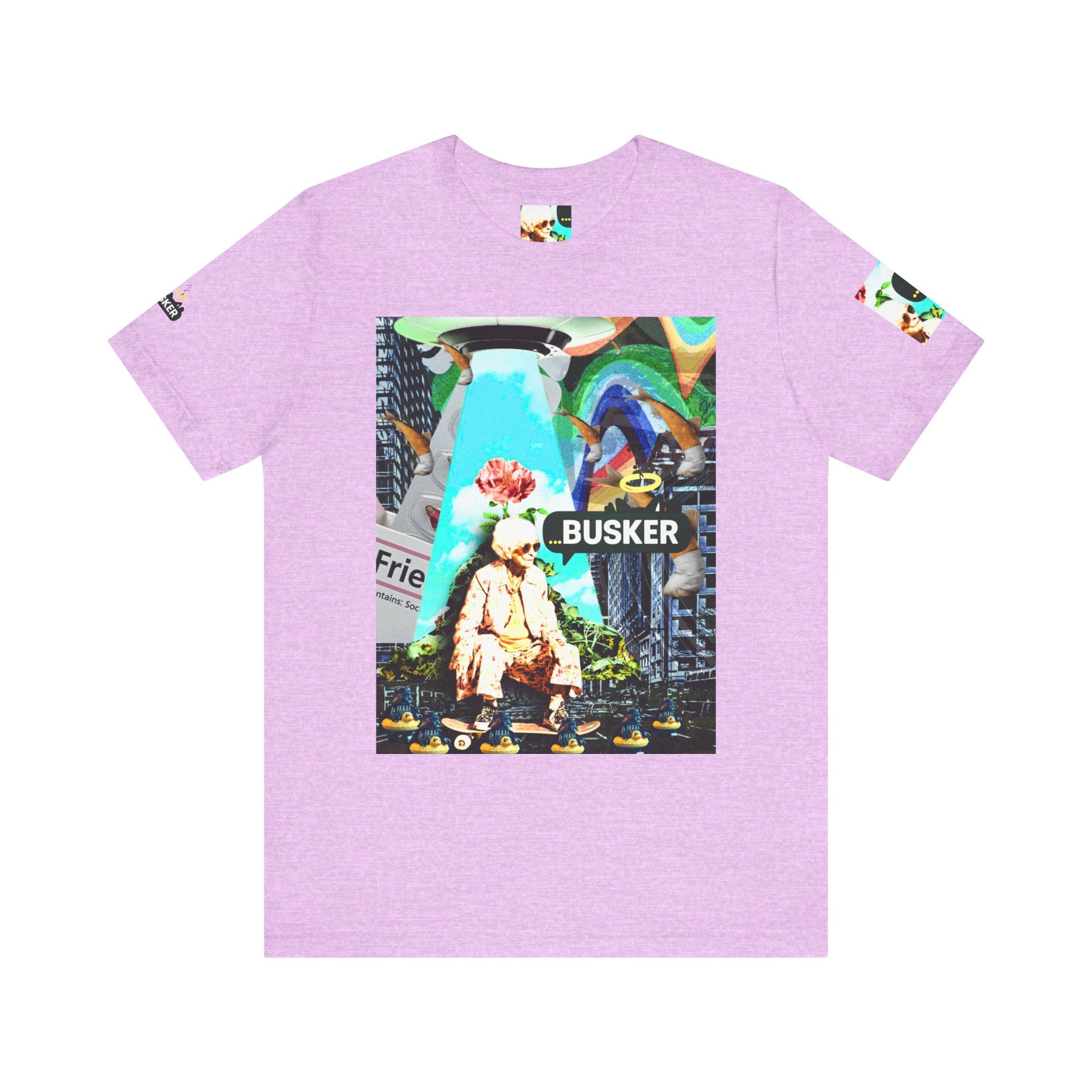 Street Art Busker Tee - Unisex Graphic Short Sleeve Shirt