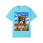 "Welcome to Golden" Exclusive Busker Unisex Garment-Dyed T-shirt, Music Lover Gift, Vintage Style Tee, Festival Wear, Casual Outfit