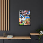 Busker Collage Matte Canvas Print — Framed Multi‑Color Wall Art