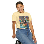 Vibrant Busker T-Shirt, Unisex Graphic Tee, Street Art Inspired Apparel, Casual Wear, Summer Festival Clothing