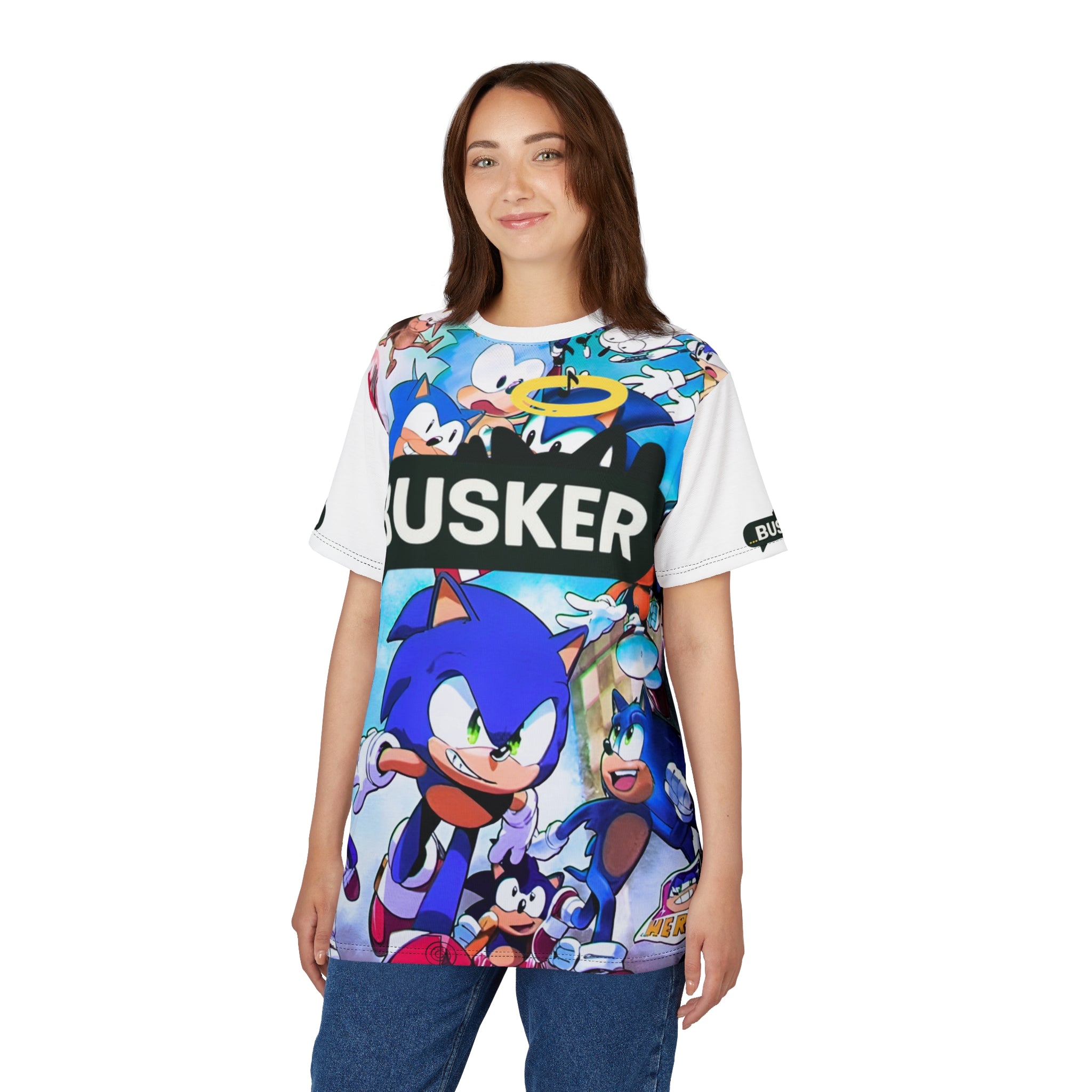 Sonic the Hedgehog Unisex Tee, Retro Video Game Shirt, Gamer Gift, Fun Casual Wear, Cartoon Fan Apparel