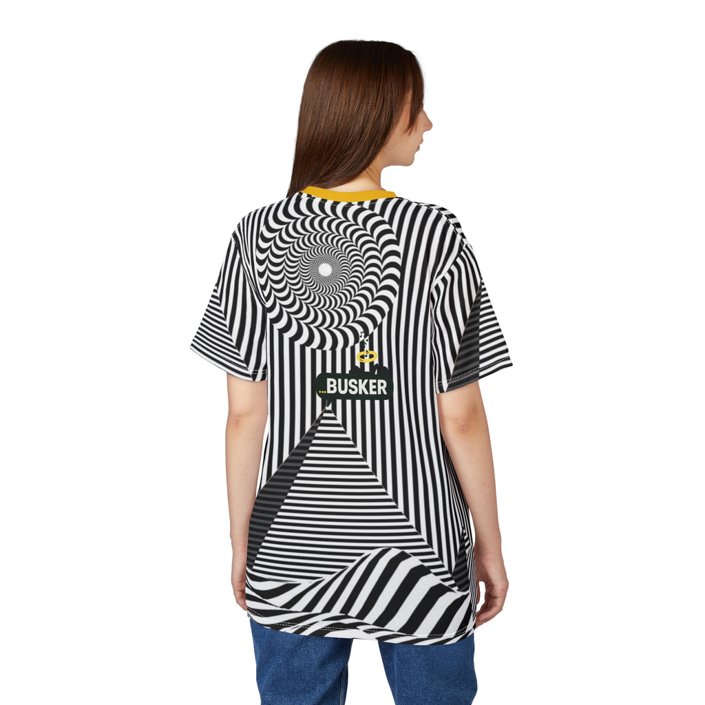 Psychedelic Unisex Cut & Sew Tee, Graphic Tee for Music Lovers, Unique Gift for Festivals, Trendy Streetwear, Perfect for Every Day
