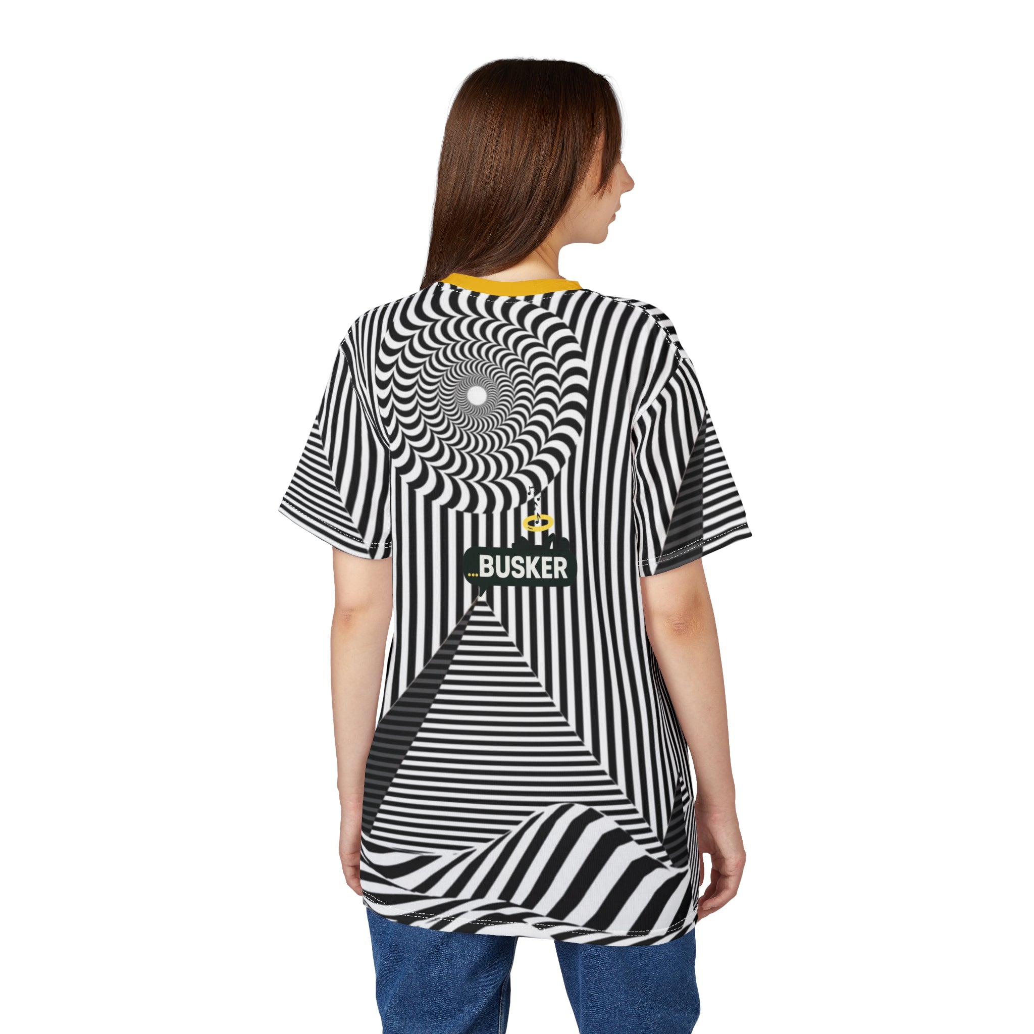 Psychedelic Unisex Cut & Sew Tee, Graphic Tee for Music Lovers, Unique Gift for Festivals, Trendy Streetwear, Perfect for Every Day