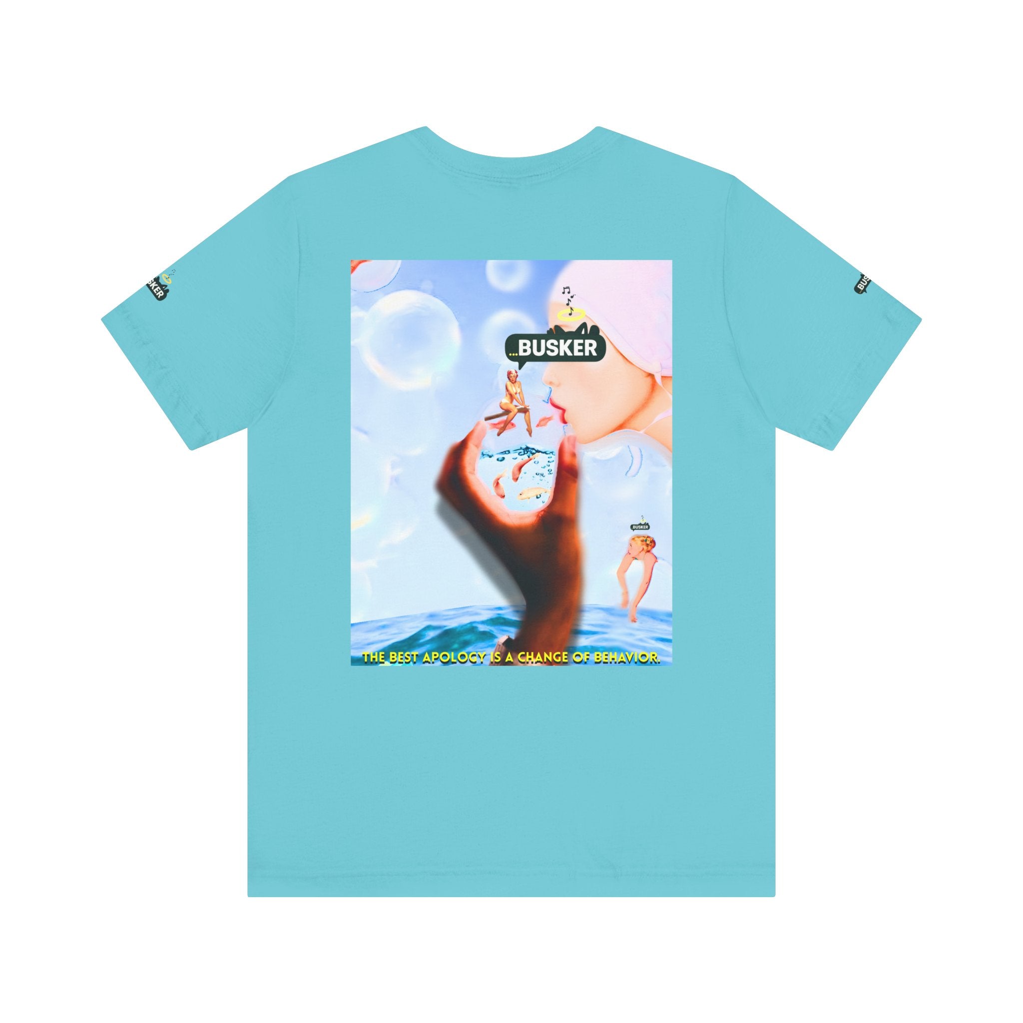 Busker Vibe Unisex Jersey Tee – Colorful Artistic Design for Summer Fun