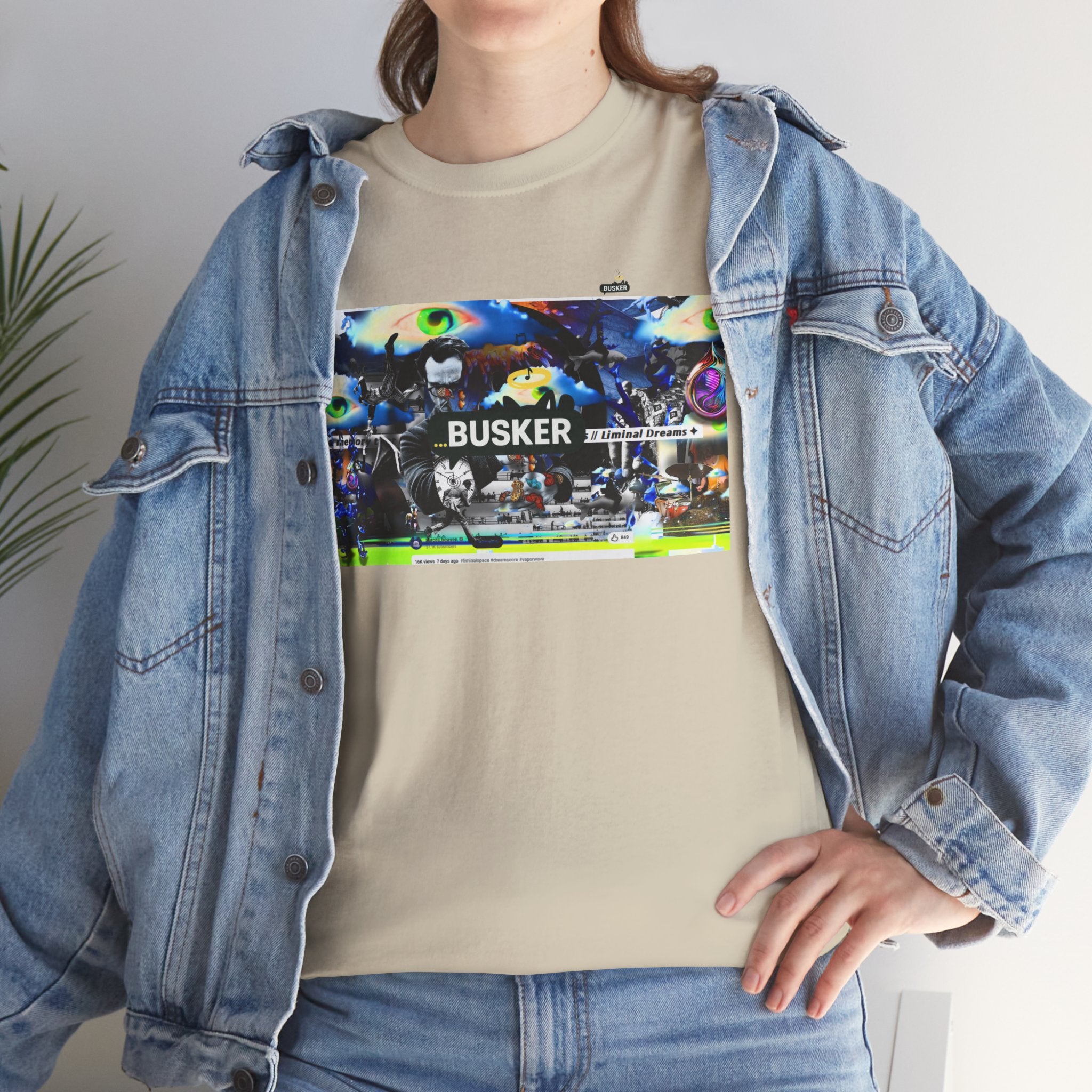 Busker Graphic Tee — Vintage Street Music Poster T‑Shirt