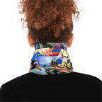 Colorful Winter Neck Gaiter with Drawstring - Trendy Outdoor Fashion