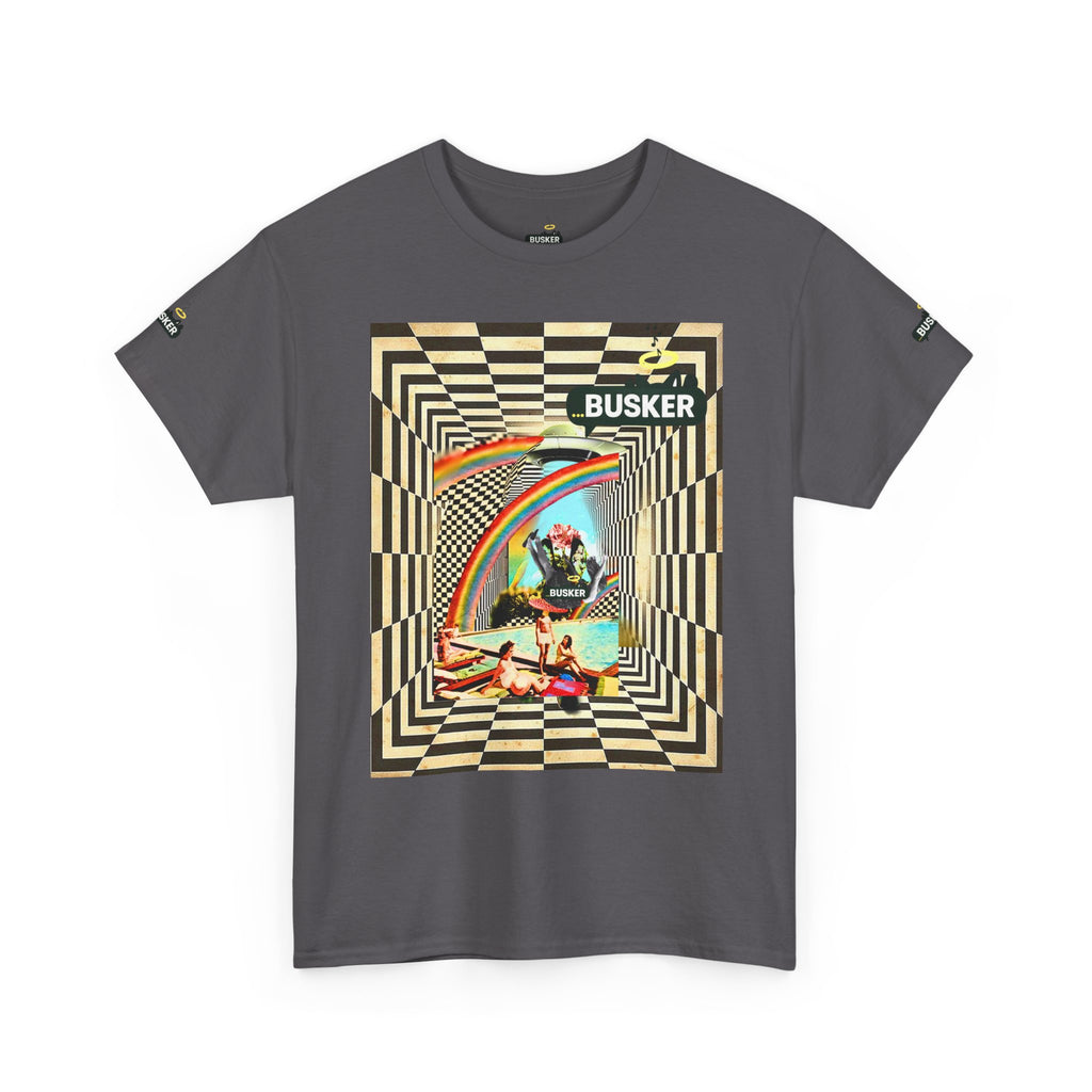 Retro Busker Graphic Tee - Unisex Heavy Cotton