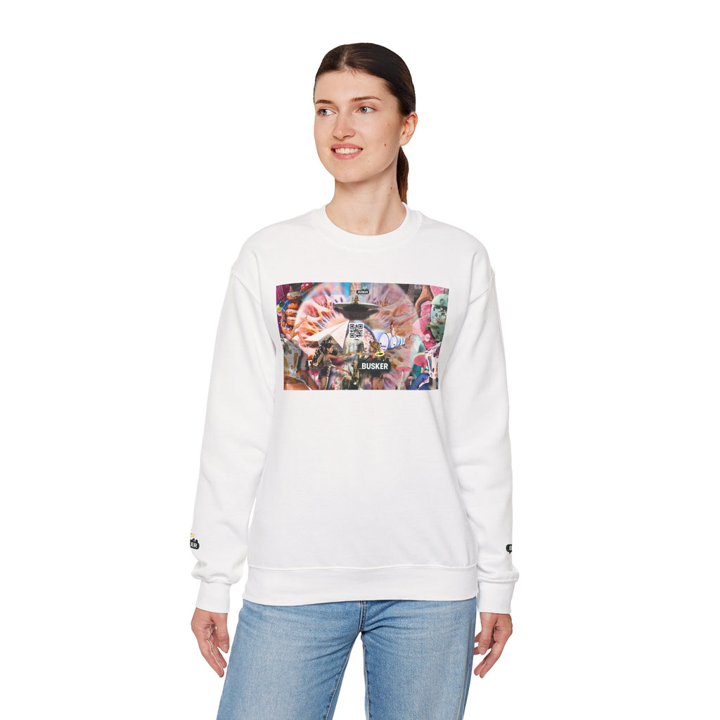 Colorful Unisex Crewneck Sweatshirt - Artistic & Cozy Statement Piece