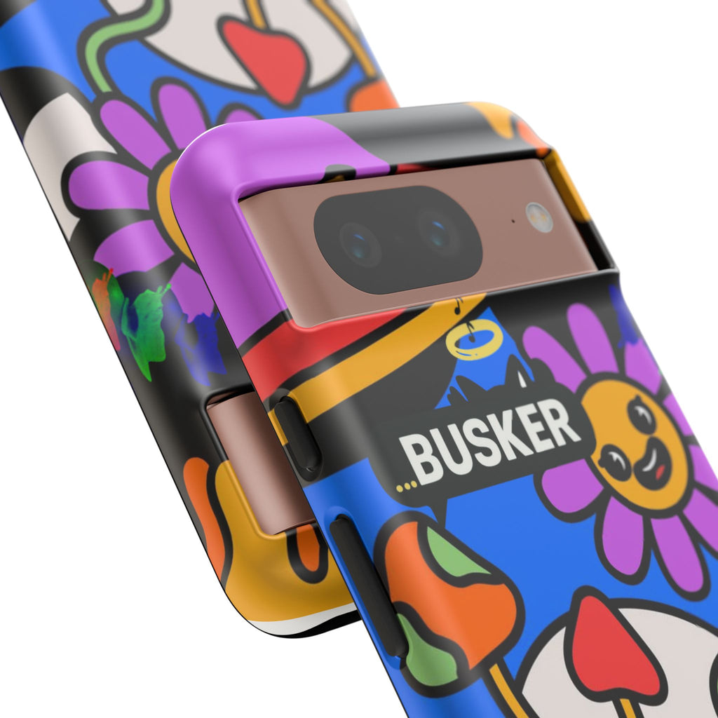 Colorful Phone Case, Cute Phone Accessories, Gift for Music Lovers, Fun Tech Gear, Unique Floral Design Case