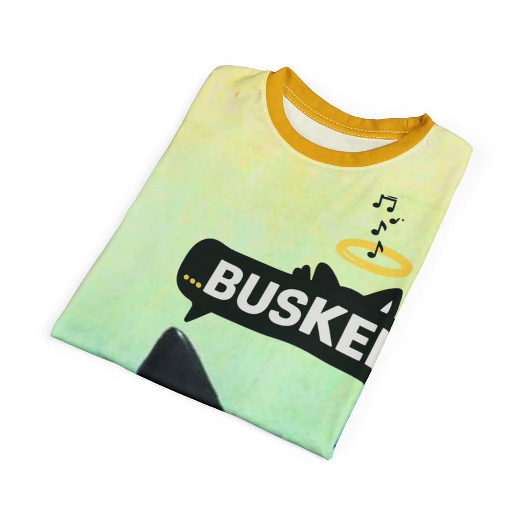 Goldfish Busker Unisex Tee, Fun Graphic T-Shirt, Music Lover Gift, Quirky Ocean Apparel, Summer Vibes Shirt, Unique Beachwear