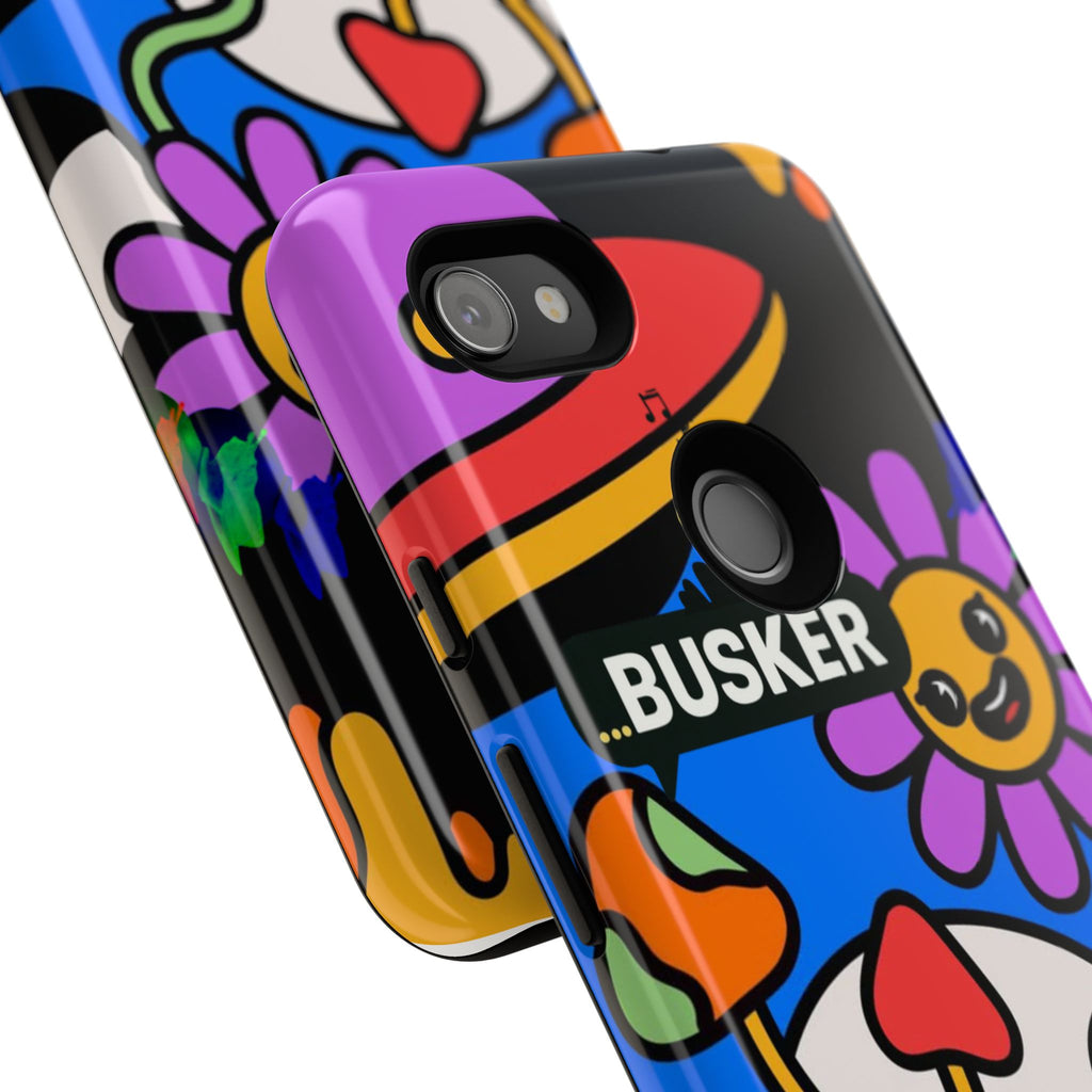 Colorful Phone Case, Cute Phone Accessories, Gift for Music Lovers, Fun Tech Gear, Unique Floral Design Case