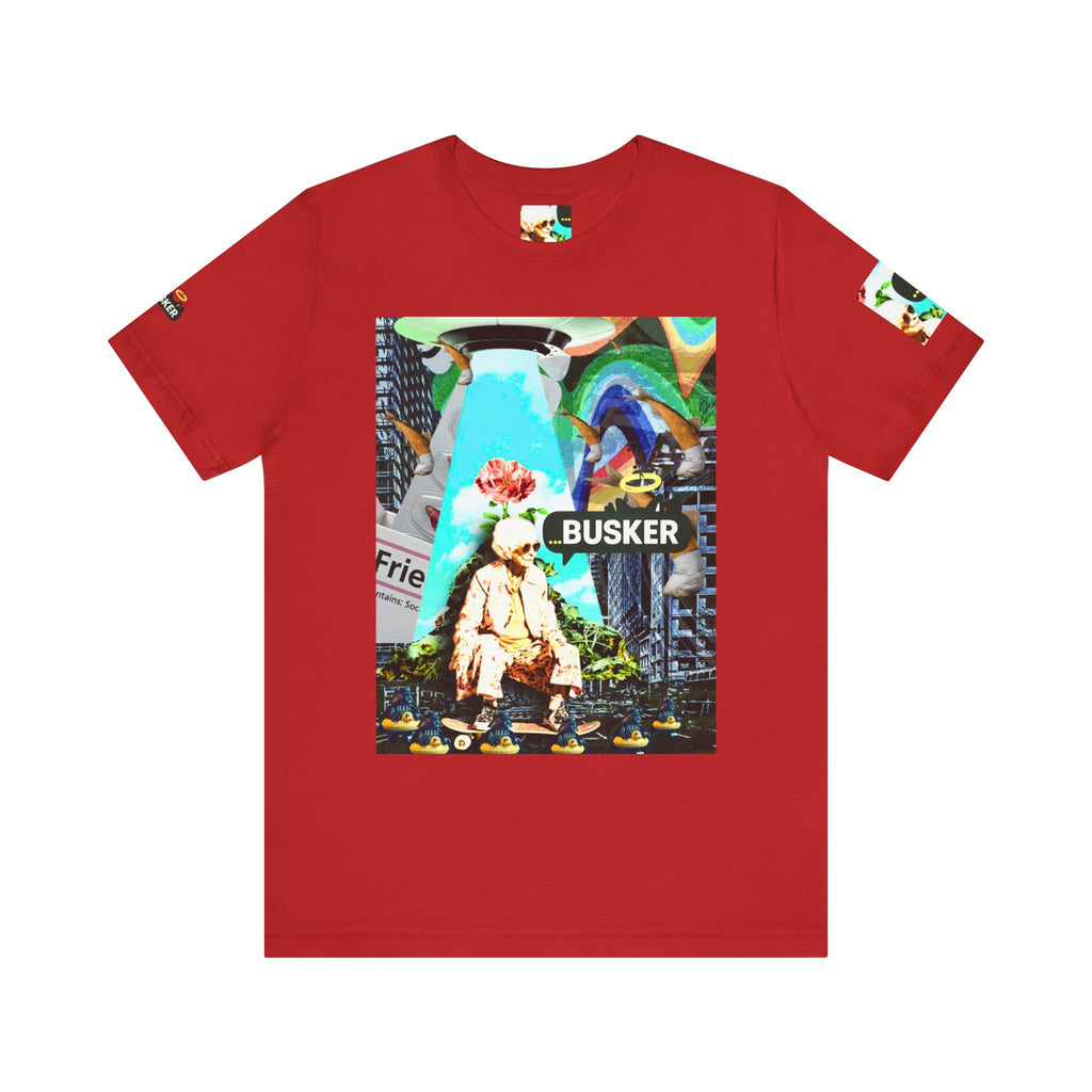 Street Art Busker Tee - Unisex Graphic Short Sleeve Shirt