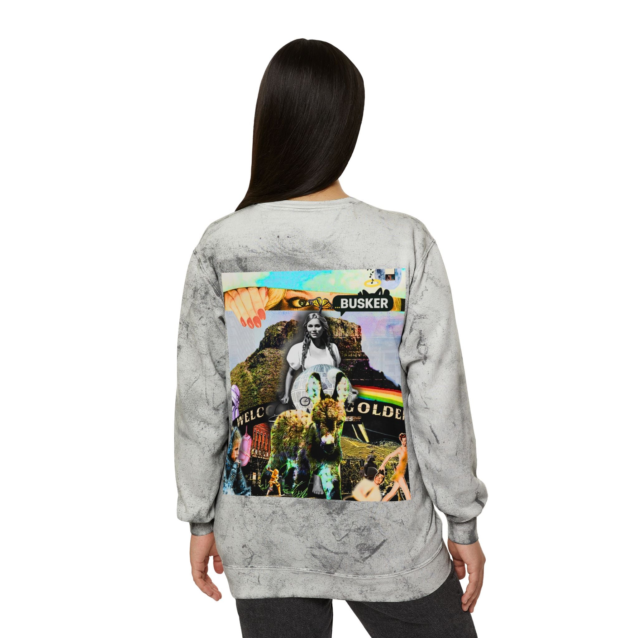Color Blast Crewneck Sweatshirt - Vibrant Artistic Design for Creative Souls