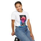 Unisex Garment-Dyed T-shirt with Colorful Retro Design, Music Lover Gift, Casual Wear, Festival Clothing, Unique Graphic Tee