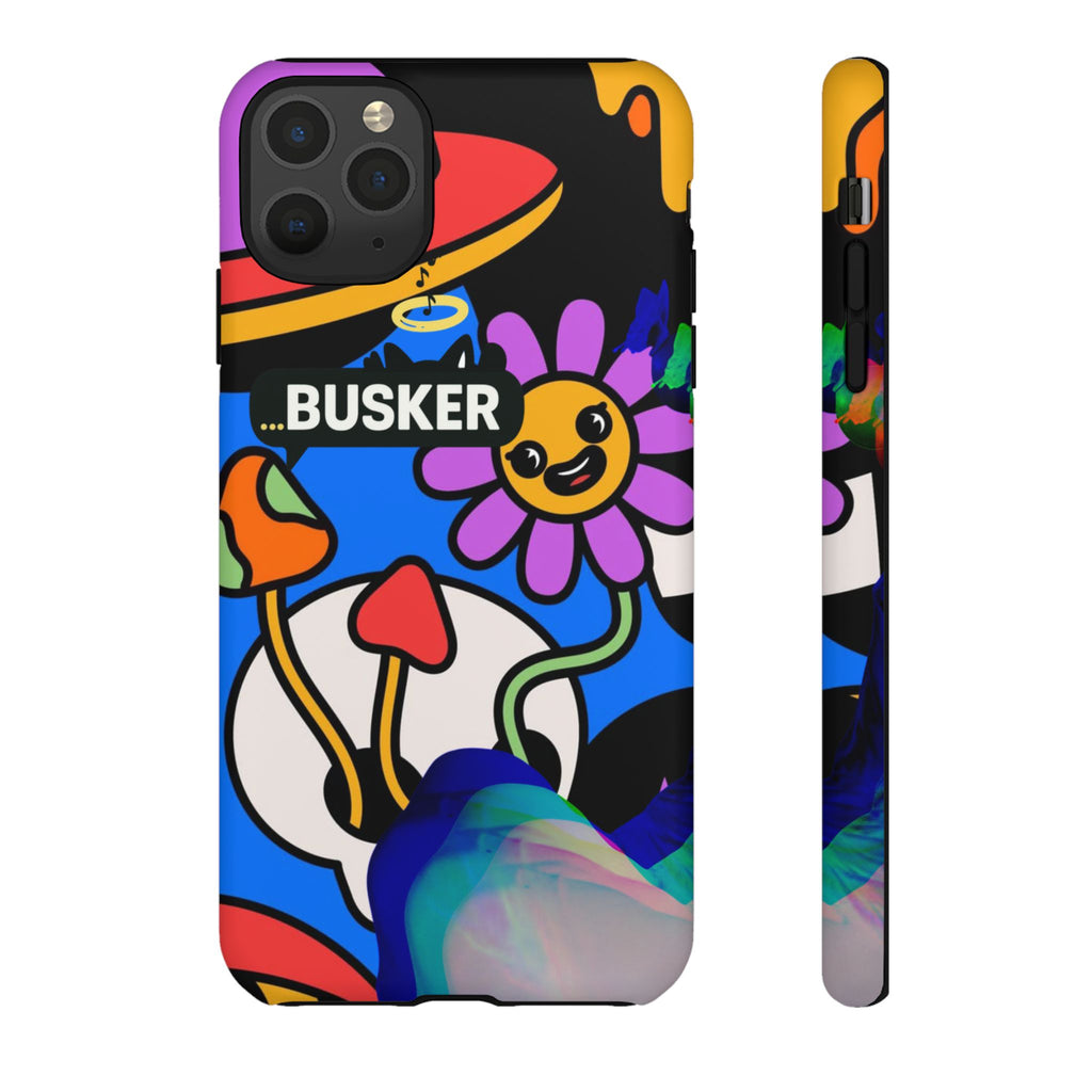 Colorful Phone Case, Cute Phone Accessories, Gift for Music Lovers, Fun Tech Gear, Unique Floral Design Case