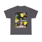 Artistic Unisex Heavy Cotton Tee - 'BUSKER' Graphic Design