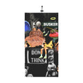 Unique Winter Neck Gaiter with Drawstring - Vibrant Collage Design
