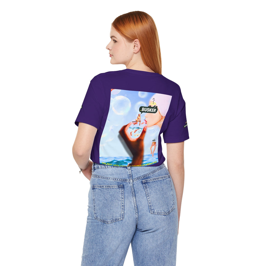 Busker Vibe Unisex Jersey Tee – Colorful Artistic Design for Summer Fun