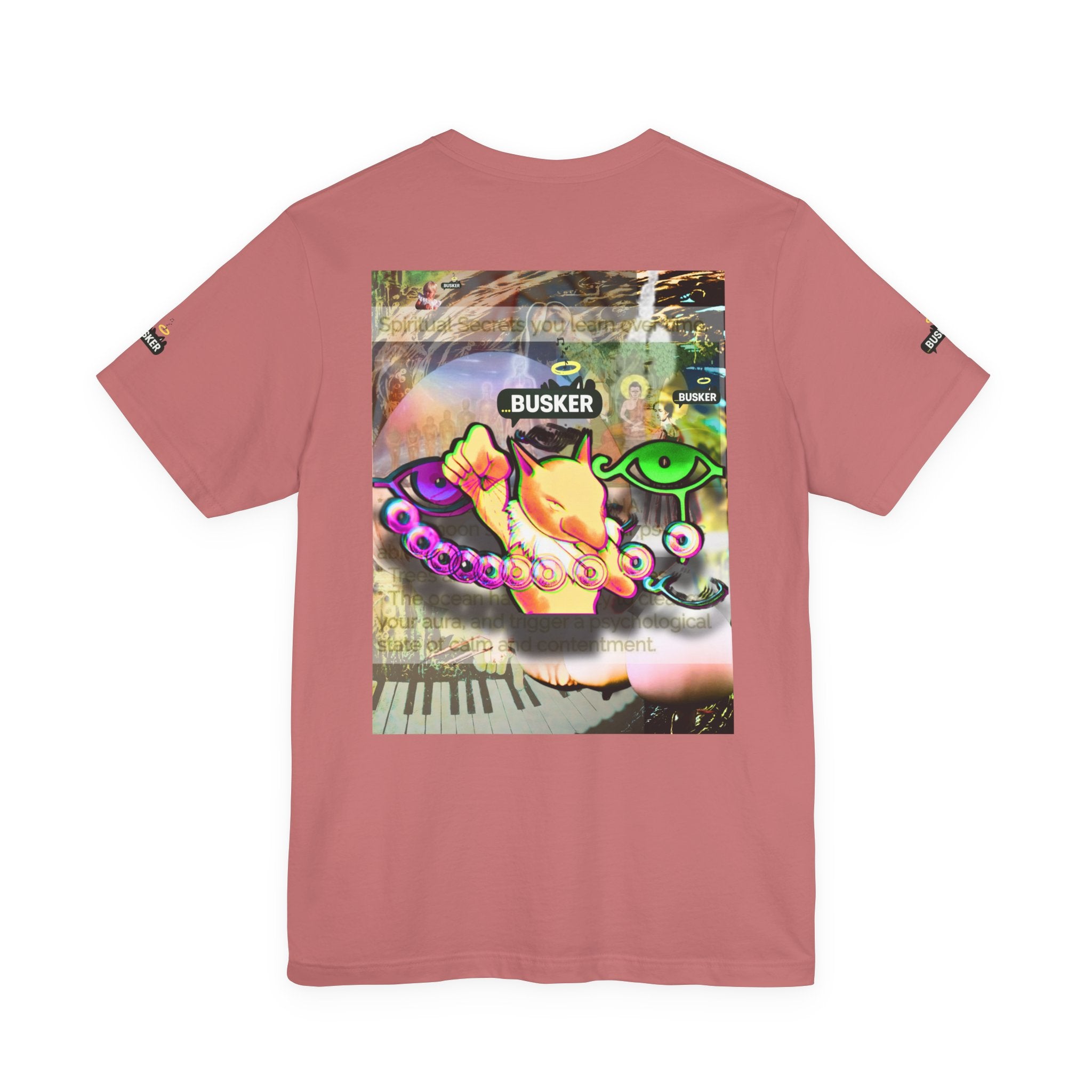 Vibrant Busker Art Tee for Creative Souls