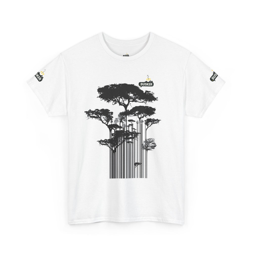 Nature-Inspired Unisex Heavy Cotton Tee, Eco-Friendly Tee, Graphic T-Shirt, Outdoor Lover Gift, Casual Wear, Tree Art Shirt