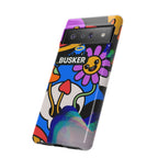 Colorful Phone Case, Cute Phone Accessories, Gift for Music Lovers, Fun Tech Gear, Unique Floral Design Case