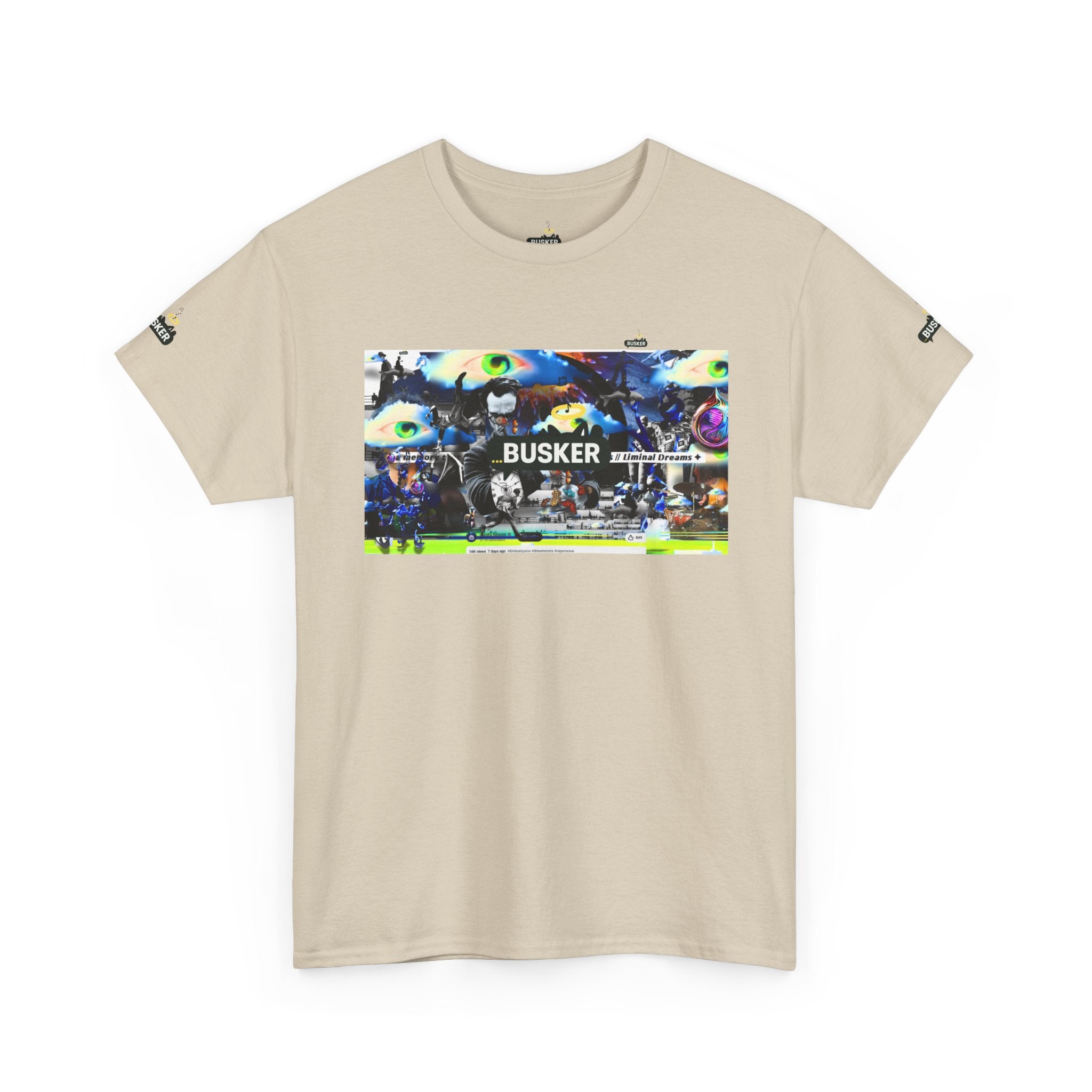 Busker Graphic Tee — Vintage Street Music Poster T‑Shirt