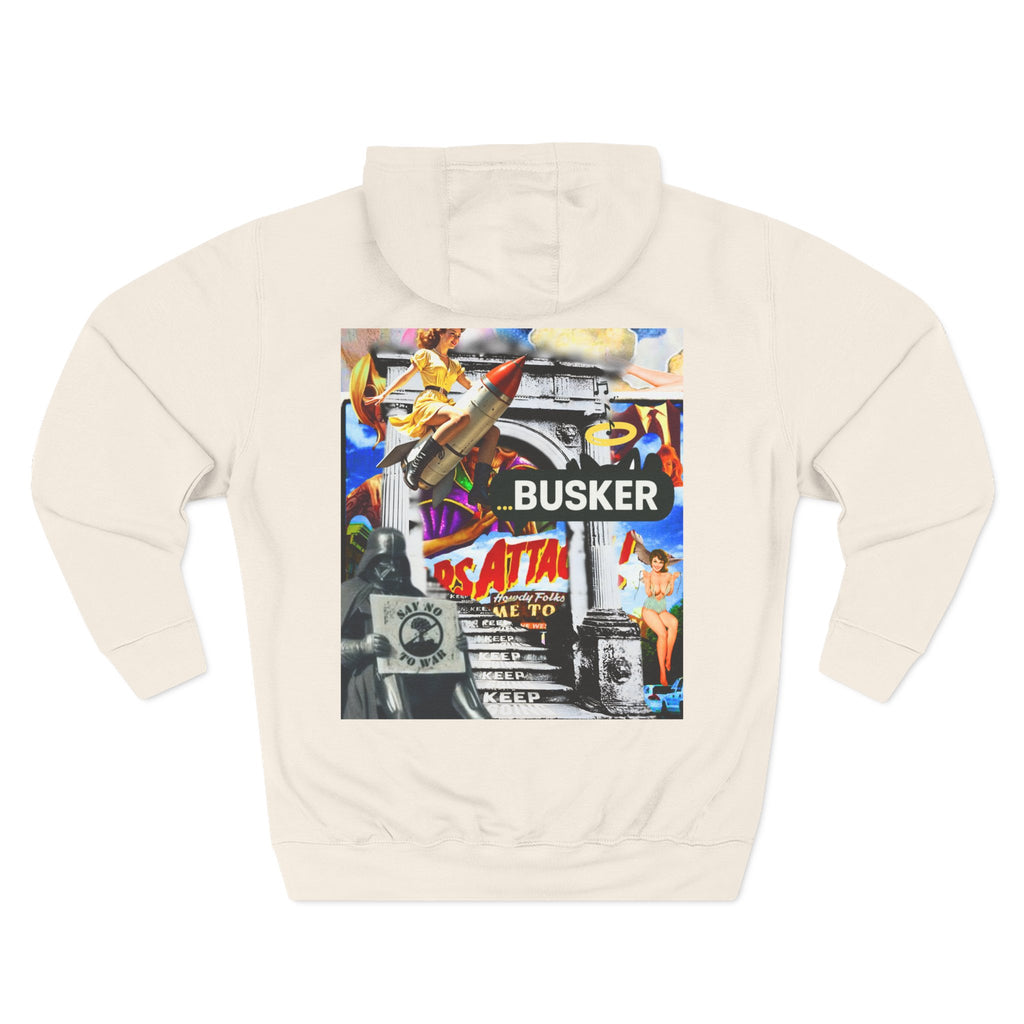 Vintage-Inspired Busker Fleece Hoodie