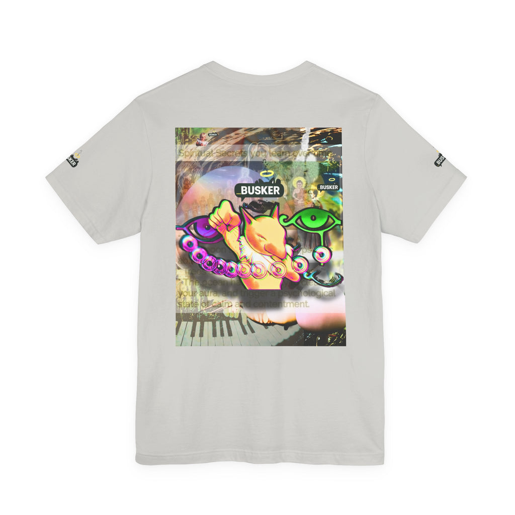 Vibrant Busker Art Tee for Creative Souls
