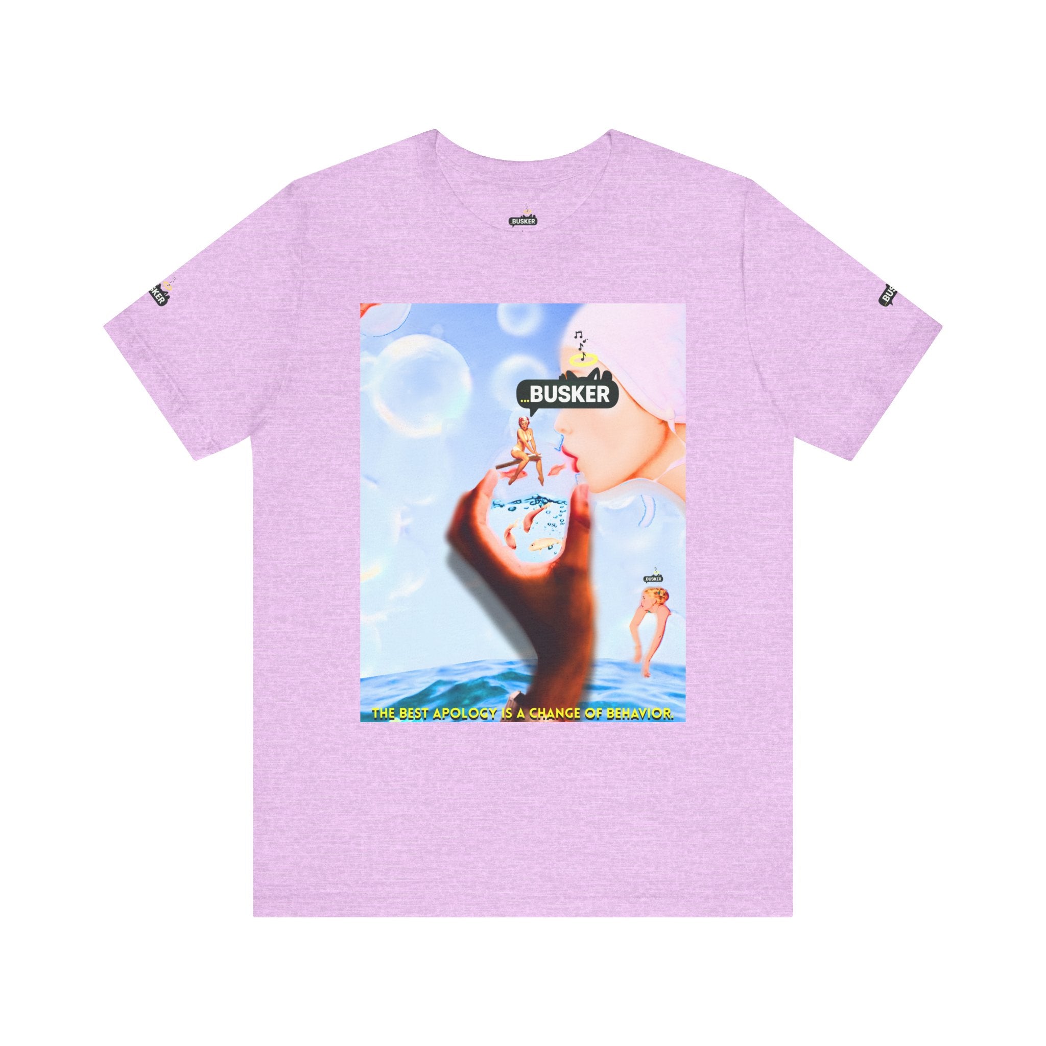 Busker Vibe Unisex Jersey Tee – Colorful Artistic Design for Summer Fun